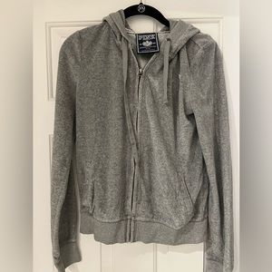Victoria’s Secret PINK grey sparkle zip up hoodie